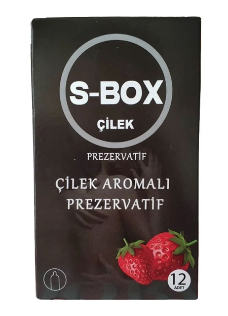 SBox Çilek Aromalı Prezervatif 12Li