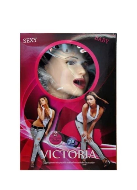Sarışın Victoria Büyük Boy Titreşimli Sesli Şişme Kadın