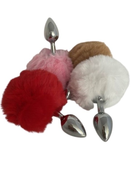 Tavşan Kuyruklu Renkli Anal Plug