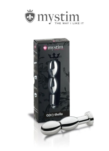 Mystim Oh!Thello Çelik Anal Ve Vajinal Elektirikli Dildo