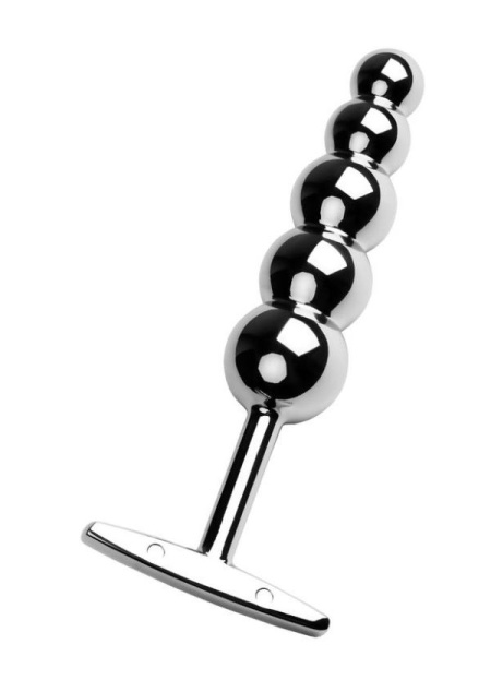 Anal Plug Metal Gümüş 15.5 Cm