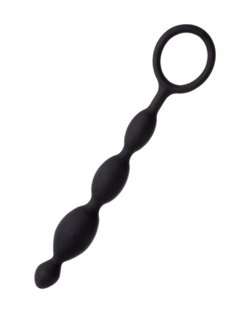 Anal Boncuk S Silikon Siyah 19.5 Cm