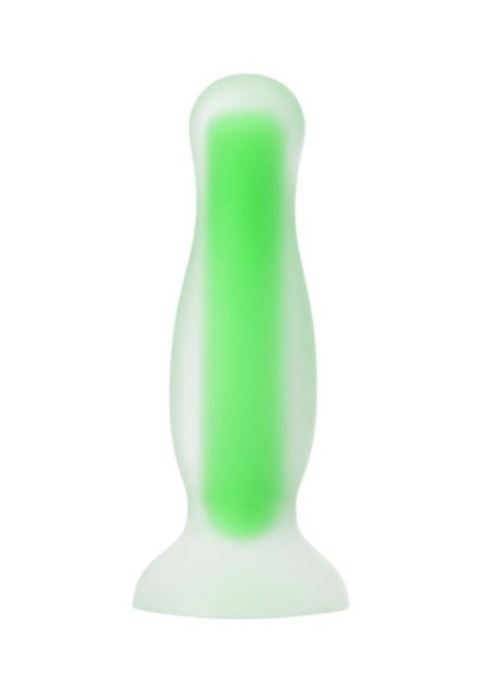 Karanlıkta Parlayan Anal Plug Silikon Şeffaf 10 Cm