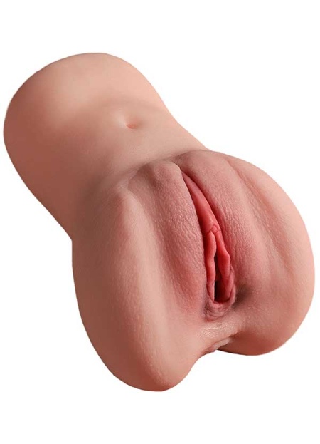 Çift Girişli Anal Ve Vajinal Gerçekçi Mastürbatör 18 Cm