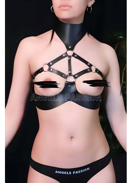Fantazi Deri Göğüs Harness