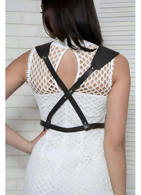 Arkası Çapraz Göğüs Detaylı Ayarlanan Vücut Kemer Harness