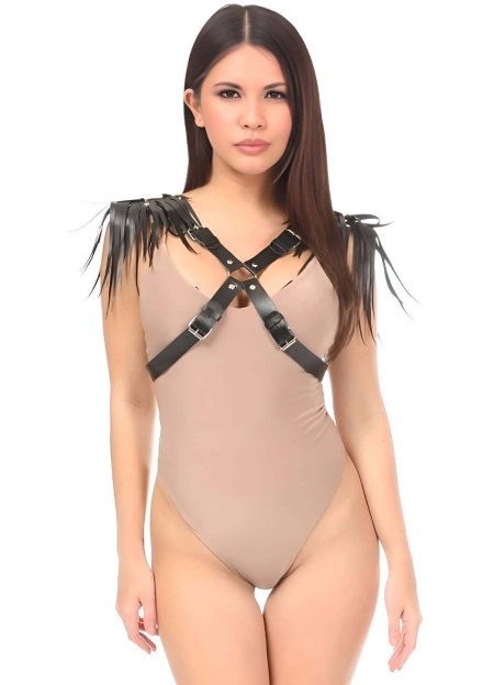 Kadın Omuzdan Püsküllü Göğüs Harness