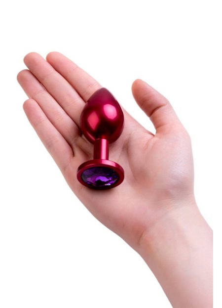 Metal Anal Tıkaç Siyah Kristalli. 7.2 Cm. 2.8 Cm