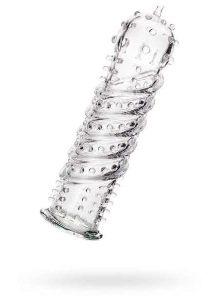 Sex Shop Tırtıklı Şeffaf Penis Kılıfı 15,3 cm