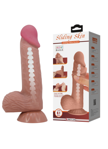 Kayan Cilt Serisi 26 Cm Kıkırdaklı Realistik Penis Damarlı Dildo