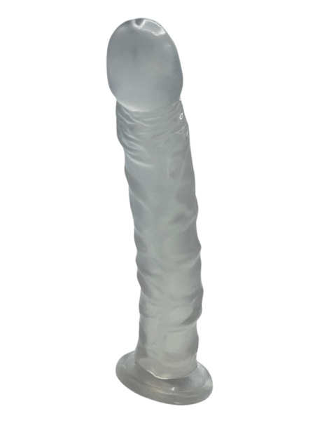Şeffaf Beyaz 23cm Realistik Kılıç Dildo