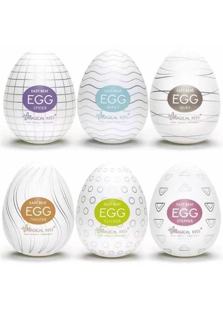 Magical Kiss Egg Erkeklere Özel Esnek Yumurta 6&#39;lı