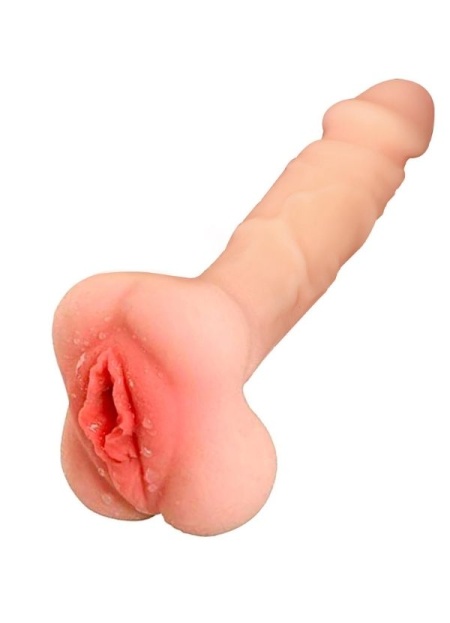 Censan Vajina Girişli Dolgulu Realistik Penis Kılıfı Masturbatör 20CM