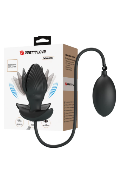 Manson Şişirilebilir Titreşimli Anal Tıkaç