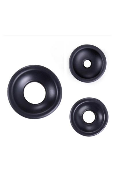 Yeni Nesil Penis Pompası Siyah Silikon Yedek Başlık 3 Adet Farklı Boy