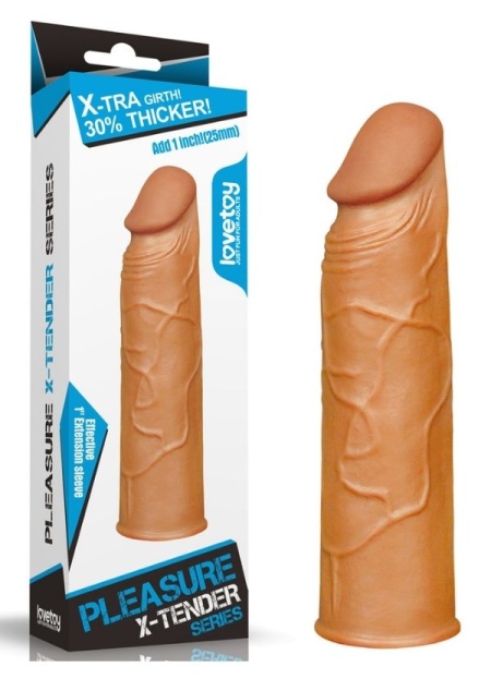 Censan Add 1 Pleasure X Tender Penis Sleeve Brown