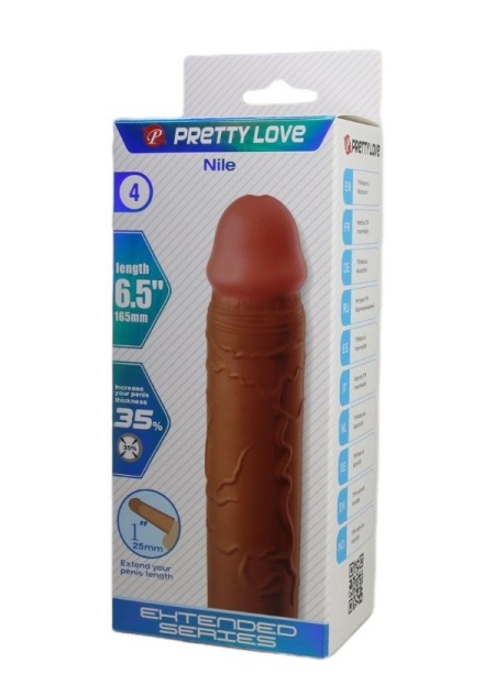 Censan Nile Gerçek Hissiyatlı Uzatıcı Penis Kılıfı Brown