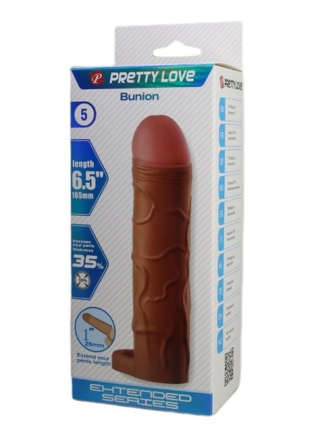 Censan Bunion Gerçek Hissiyatlı Uzatıcı Penis Kılıfı Brown