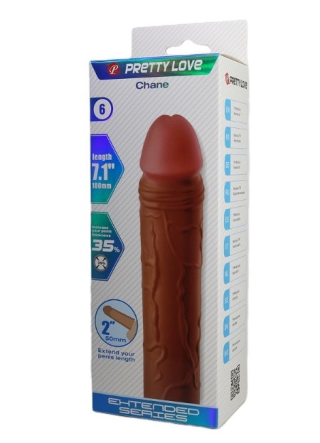 Censan Chane Gerçek Hissiyatlı Uzatıcı Penis Kılıfı Brown