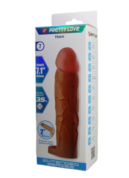 Censan Hani Gerçek Hissiyatlı Uzatıcı Penis Kılıfı Brown