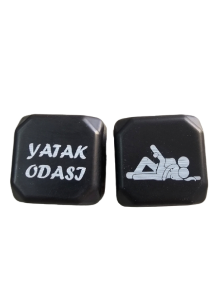 Censan Büyük Renkli Pozizyon Zarı Siyah