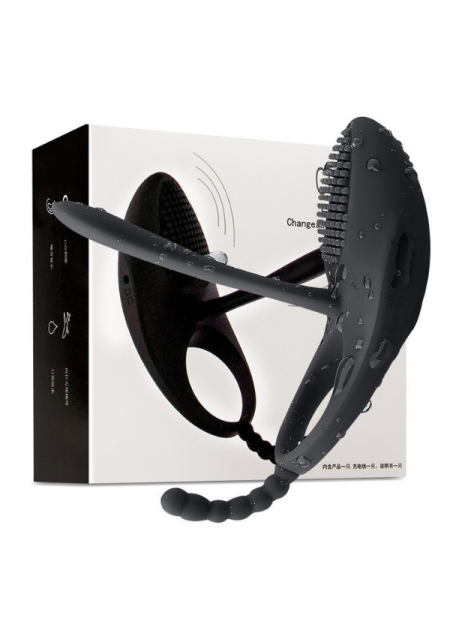 Censan Love Glow Love Desire 3’ü 1 Arada Klitoris, Anal ve Vajinal Uyarıcı – Titreşimli Testis ve Penis Halkası