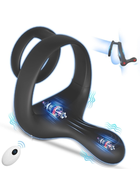 Censan Kumandalı 9 Modlu Titreşimli Penis Halkası