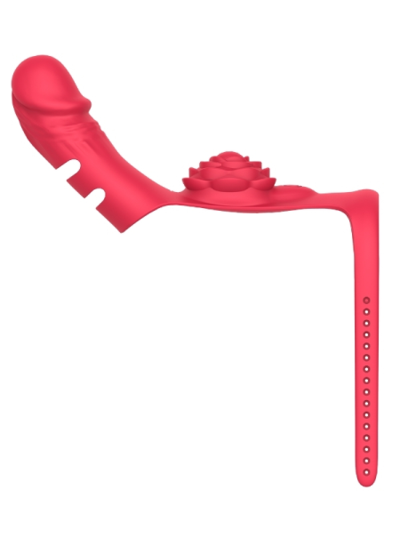 Censan Çicek Desenli Kemerli Penis Halka Ve Kılıfı