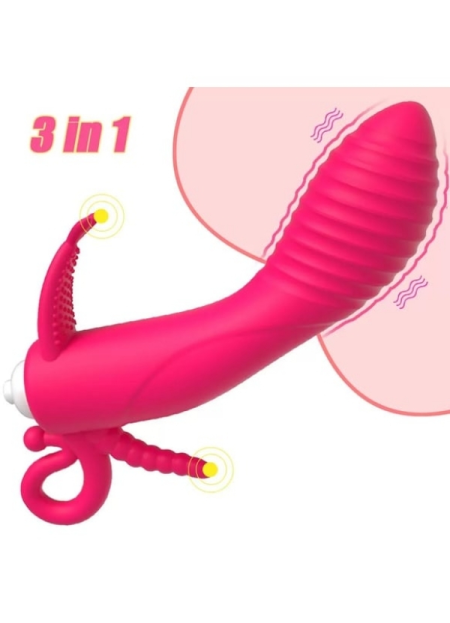 Censan Censan 3’ü 1 Arada Anal, Vajinal ve Klitoral Uyarıcı Titreşimli Vibratör