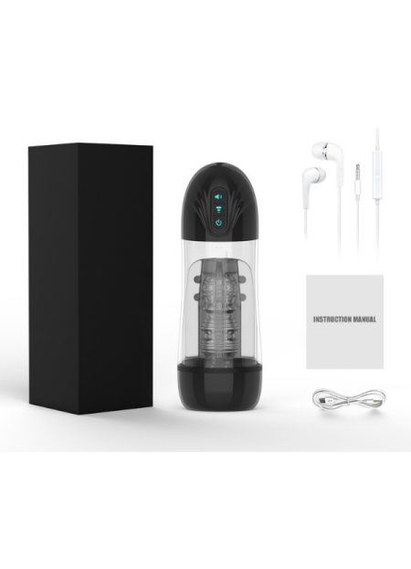 Censan İnleme Sesli ve Titreşimli Otomatik Modern Suni Vajina Mastürbatör – 7 Modlu Dönebilen, USB Şarjlı