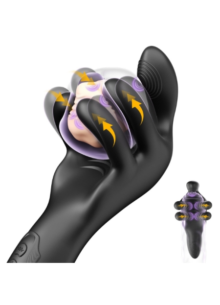 Censan LongZ-Black – Erkekler için 10 Modlu Titreşimli ve 10 Modlu Sıkma Fonksiyonlu Mastürbatör