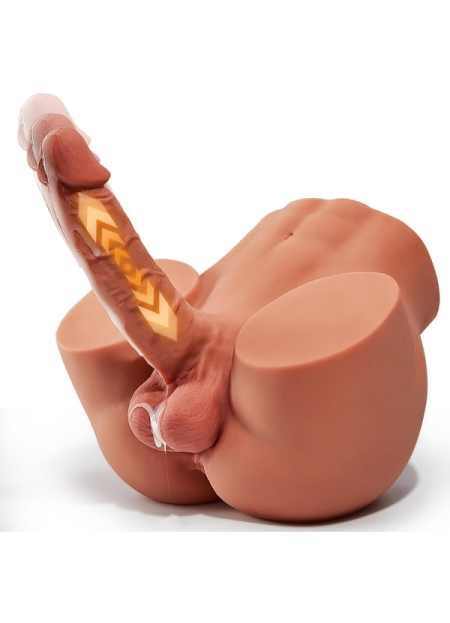 L-Join Gerçekçi İleri Geri Haraketli Titreşimli 5 Kg Kalça Vajina Dildo Mastürbatör