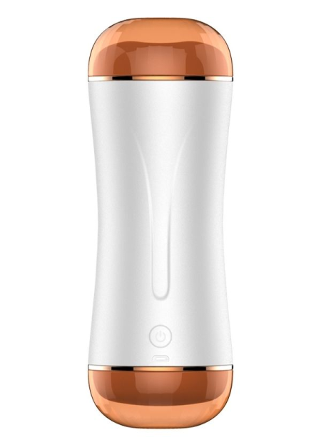 Censan Çift Taraflı Şarjlı Titreşimli Mastürbatör – Vajina & Ağız | 10 Modlu Güçlü Titreşim | Su Geçirmez