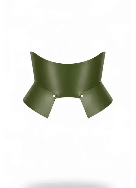 Haki Deri Geniş Kadın Kemeri, Korse Deri Kemer - APFT611