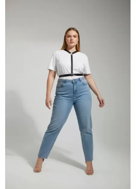 Büyük Beden Siyah Kadın Kemer Harness Model Deri Aksesuar - APFT599