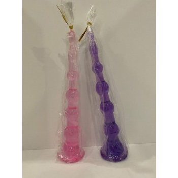 6 Boğumlu 17.5 Cm Vantuzlu Silikon Anal Plug