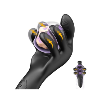 Censan LongZ-Black – Erkekler için 10 Modlu Titreşimli ve 10 Modlu Sıkma Fonksiyonlu Mastürbatör