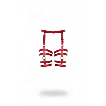 Kırmızı Jartiyer Harness Çoklu Bantlı Ayarlanabilir Bacak - APFT762