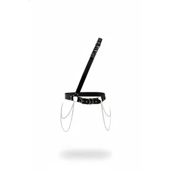 Siyah Kadın Kemer Zincir Detaylı Vücut Kemeri - APFT813