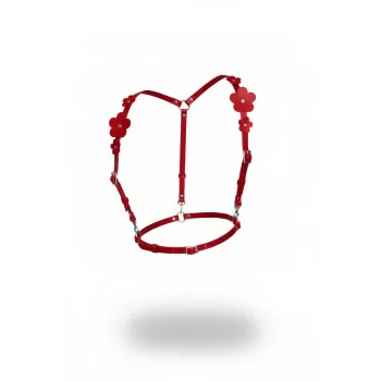 Kırmızı Kadın Kemer Tokalı İnce Deri Beden Aksesuarı - APFT906