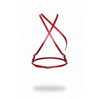 Kırmızı Kadın Kemer Çapraz Omuz Detaylı İnce Şeritli - APFT919