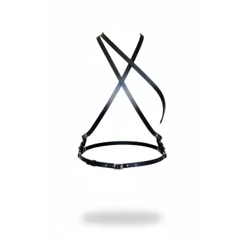 Siyah Kadın Kemer Deri Çapraz Vücut Aksesuarı - APFT919