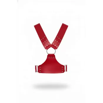 Kırmızı Kadın Kemer Suni Deri Zımbalı Bel Aksesuarı - APFT936