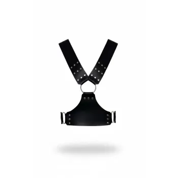 Siyah Kadın Kemer Zımbalı Büyük Halkalı Vücut Aksesuarı - APFT936