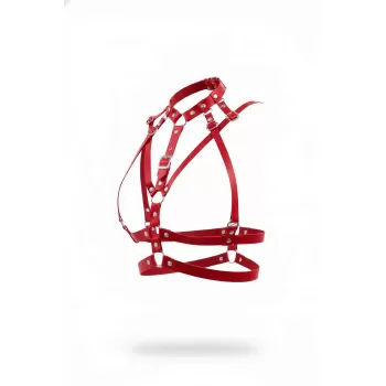 Kırmızı Kadın Kemer Deri Çoklu Şeritli Göğüs Kemer - APFT970