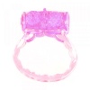 Güçlü Titreşimli Pembe Renkli Silikon Penis Halkası
