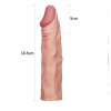 5 Cm Dolgulu Realistik Penis Kılıfı Uzatmalı Prezervatif