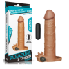 Realistik Titreşimli Uzatmalı Esmer Penis Kılıfı Halka