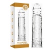 Sleeve Damarlı Dolgulu 4Cm Uzatmalı Şeffaf Silikon Penis Kılıfı