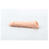 Ucu Dolgulu Realistik 18 Cm Uzatmalı Penis Kılıfı